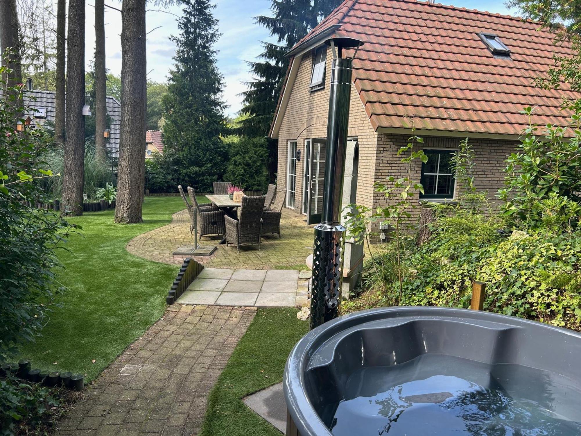 卢特伦Bosboerderij De Goudsberg Met Hottub In Tuin别墅 外观 照片